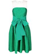 P.a.r.o.s.h. Leopard-cloqué Cocktail Dress - Green
