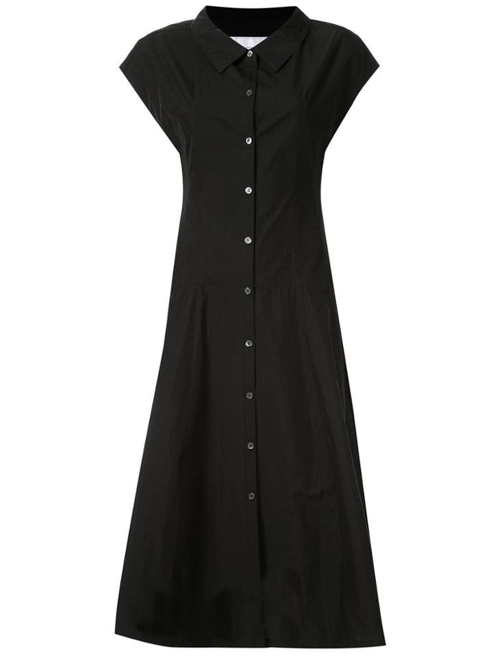 Le Ciel Bleu Long Shirt Dress - Black