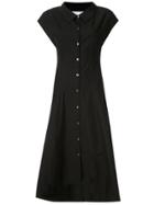 Le Ciel Bleu Long Shirt Dress - Black