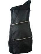 Saint Laurent Zipper Detail Mini Dress