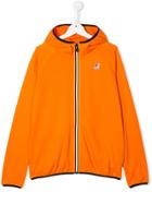 K Way Kids Printed Logo Hoodie - Orange