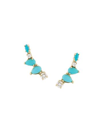 Sarah Noor Curved Clip Earrings - Metallic
