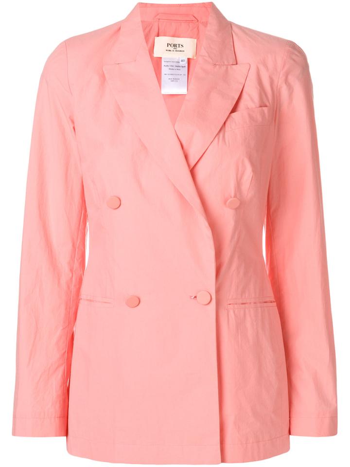 Ports 1961 Double Breasted Blazer - Pink & Purple
