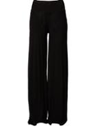 Rick Owens Wide Leg Trousers, Women's, Size: 44, Black, Silk/cotton/polyamide/viscose