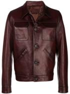 Prada Leather Jacket - Red