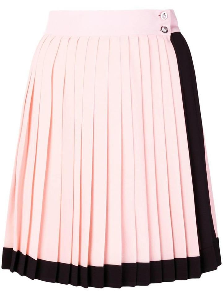 Versus High-waist Pleated Skirt - Pink