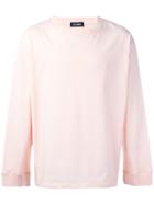 Raf Simons Longsleeved American T-shirt, Men's, Size: Xl, Pink/purple, Cotton