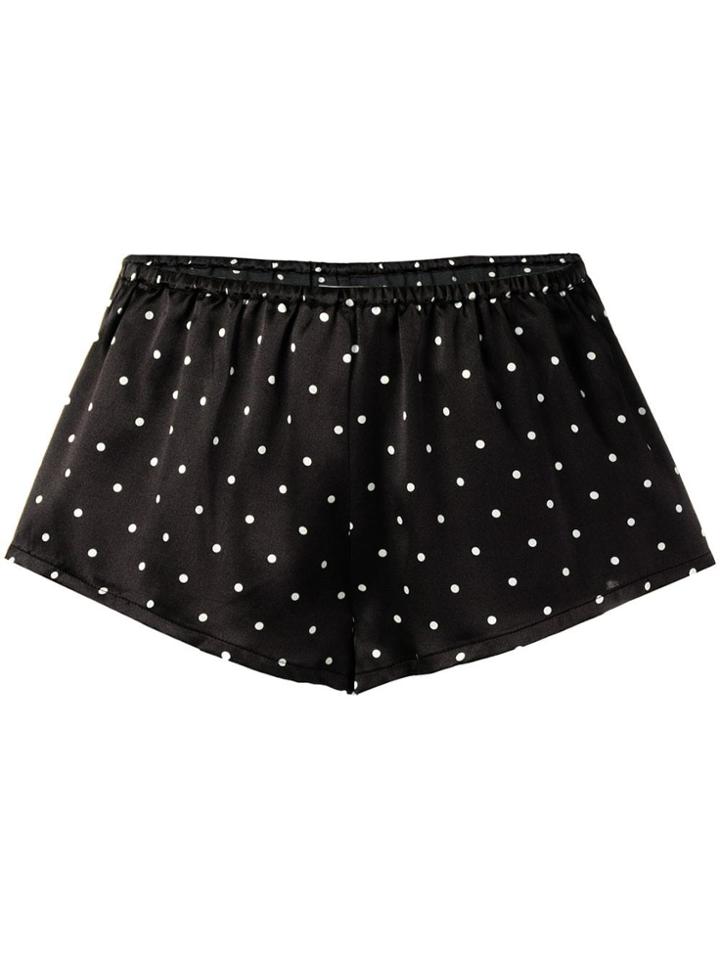 Asceno Polka Dot Short Shorts - Grey