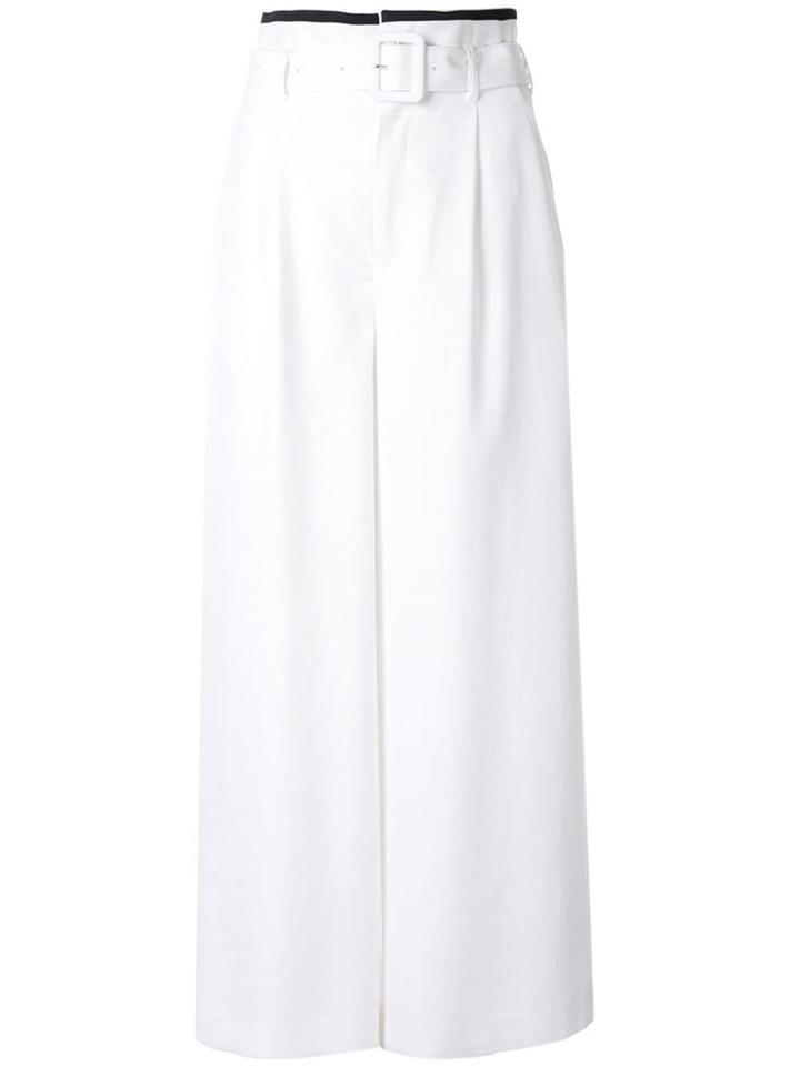 Loveless Wide Leg Trousers - White