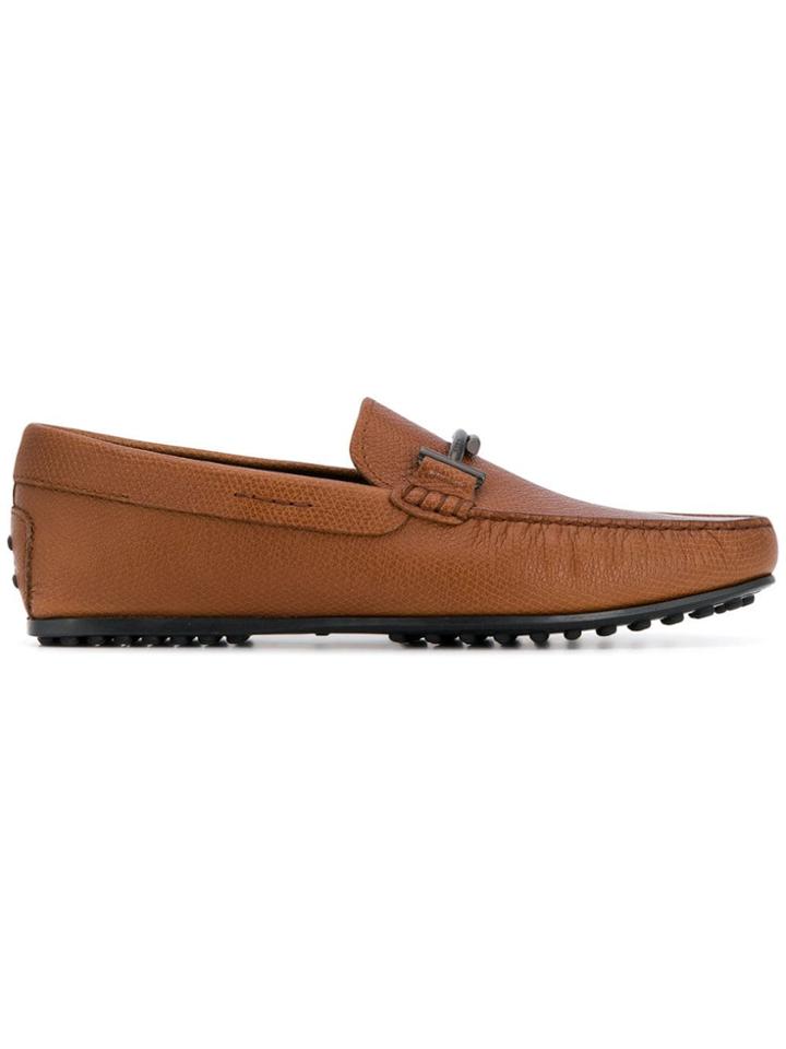 Tod's Double T Gommino Loafers - Brown