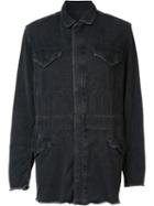 Rta Oversized Denim Jacket, Women's, Size: Large, Black, Cotton