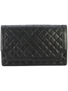 Chanel Pre-owned Quilted Flap Clutch - Black