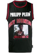 Philipp Plein Scarface Print Jersey - Black
