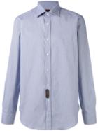 Mp Massimo Piombo Plain Shirt, Men's, Size: 43, Blue, Cotton
