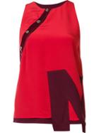 Nicopanda 'nico' Tank Top, Women's, Size: 4, Red, Silk