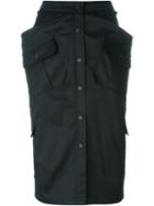 Chalayan - Military Skirt - Women - Cotton - 42, Black, Cotton