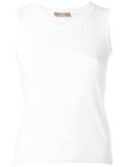 Cruciani Sleeveless Jumper, Women's, Size: 48, White, Cotton/spandex/elastane