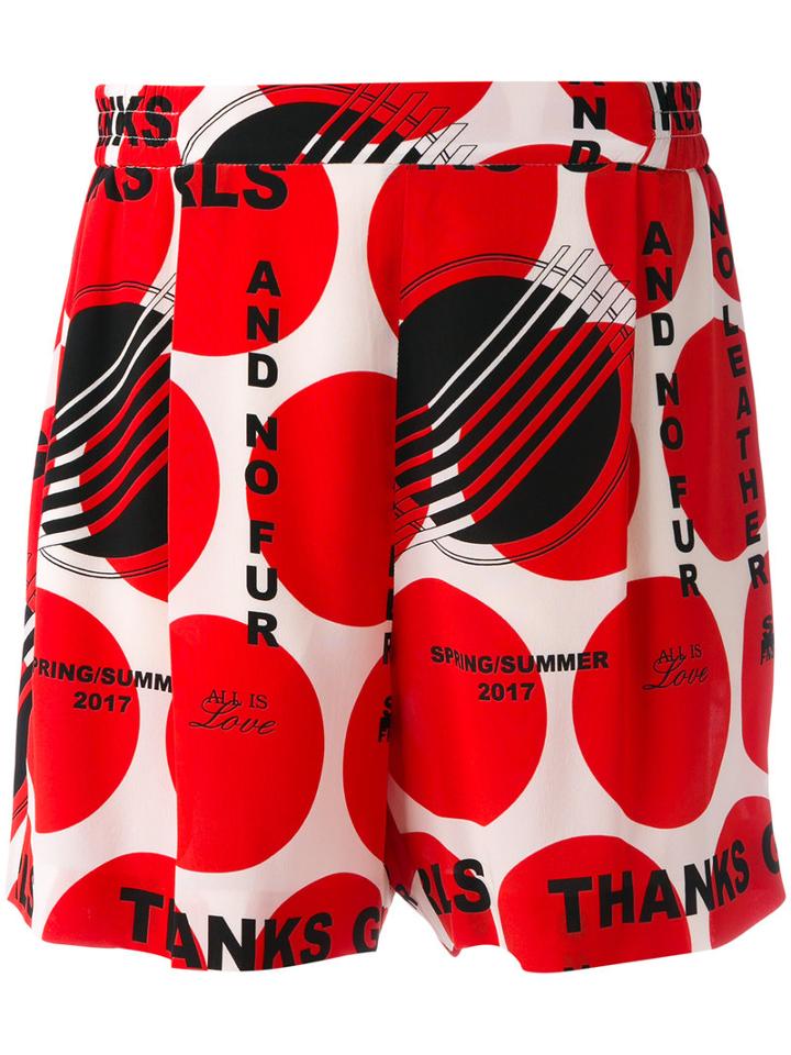 Stella Mccartney Thanks Girls Zandra Shorts, Women's, Size: 38, Red, Silk