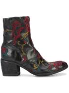 Fauzian Jeunesse Embroidered Ankle Boots - Black