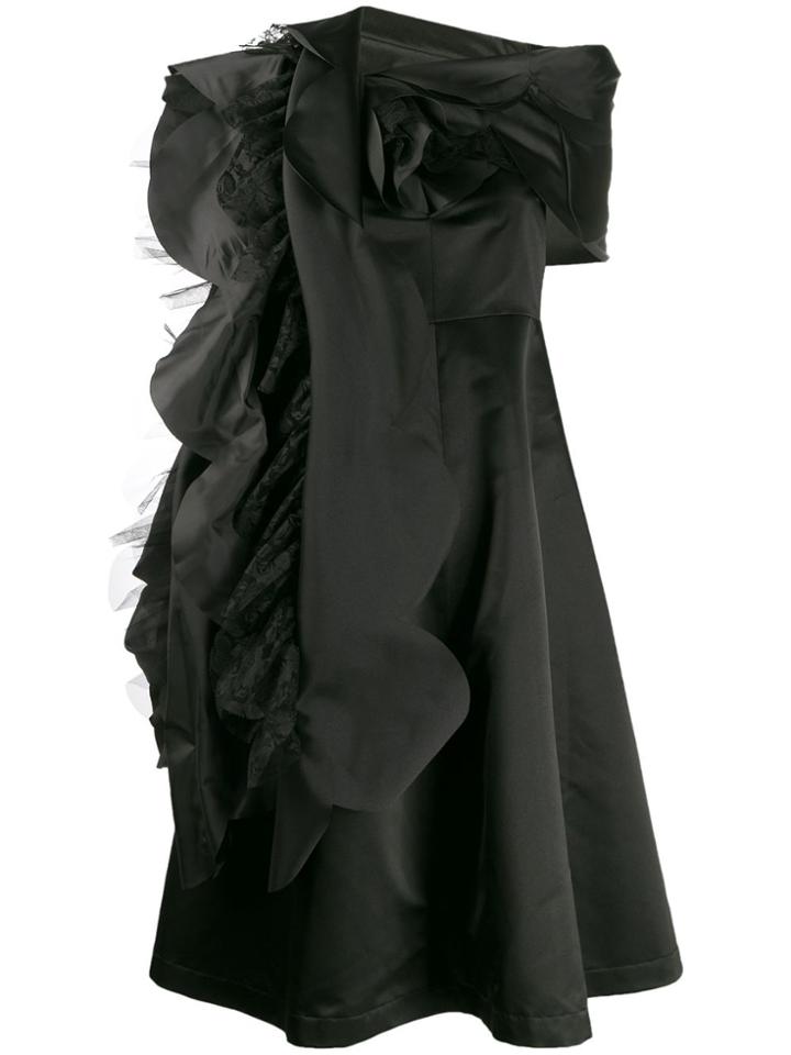 Comme Des Garçons Comme Des Garçons Asymmetric Lace Detail Dress -