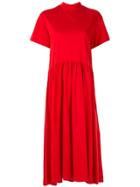 Le Ciel Bleu Jersey Volume Dress - Red