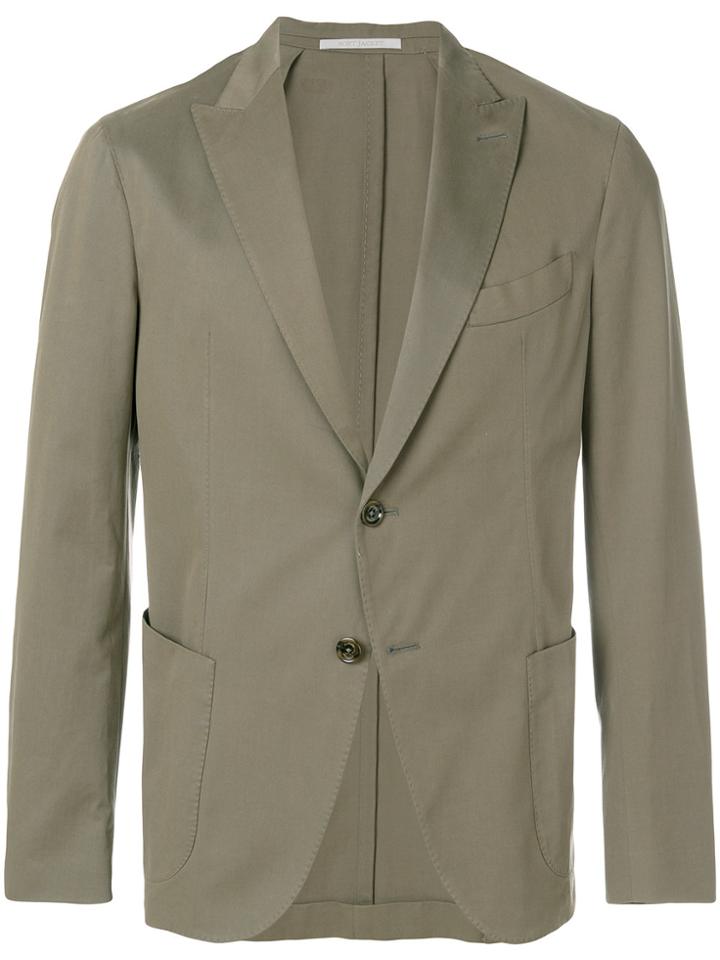 Eleventy Tailored Slim-fit Jacket - Green