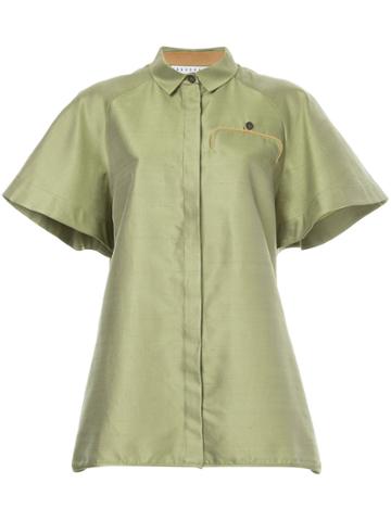 Nino Babukhadia Flared Style Shirt - Green
