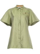 Nino Babukhadia Flared Style Shirt - Green