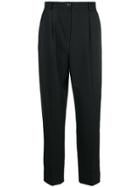 Gucci Vintage 1980's Loose Pleated Trousers - Black
