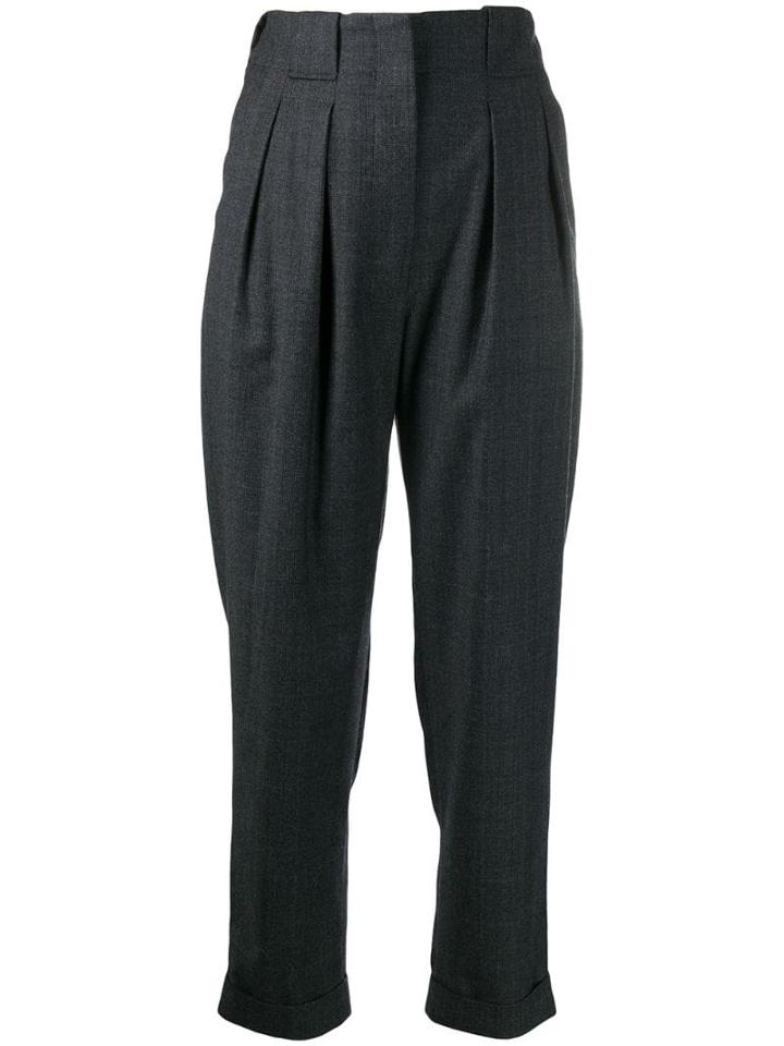 Iro High-waist Tailored Trousers - Grey