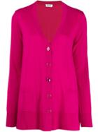 Liu Jo Loose-fit Knit Cardigan - Pink