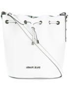 Armani Jeans - Drawstring Bucket Bag - Women - Polyester/pvc - One Size, White, Polyester/pvc