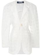 Jacquemus - Sheer Lace Coat - Women - Cotton/nylon/polyester - 38, White, Cotton/nylon/polyester