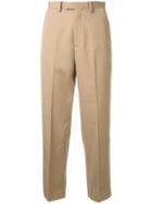 Cityshop Wide-leg Cropped Chinos, Women's, Size: 38, Brown, Polyester/wool