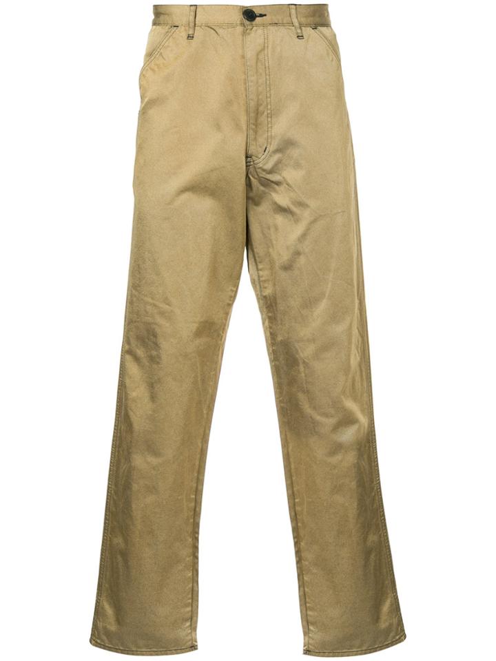 Comme Des Garçons Vintage Dull Tapered Trousers - Brown