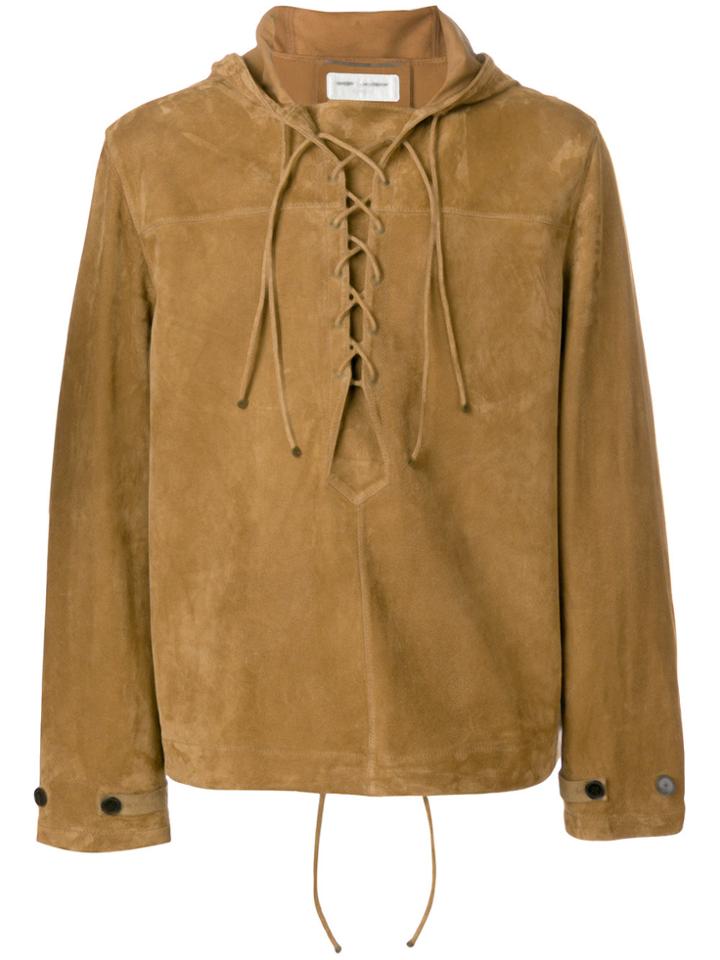 Saint Laurent Pull-over Hooded Jacket - Brown