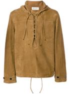 Saint Laurent Pull-over Hooded Jacket - Brown