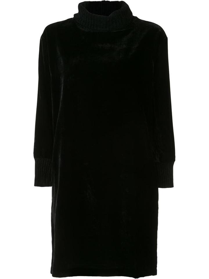 Atm Anthony Thomas Melillo Velvet Effect Sweater Dress, Women's, Size: Small, Black, Viscose/nylon