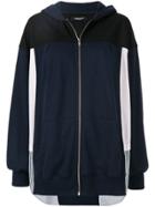 Undercover Oversized Zip Front Hoodie - Blue