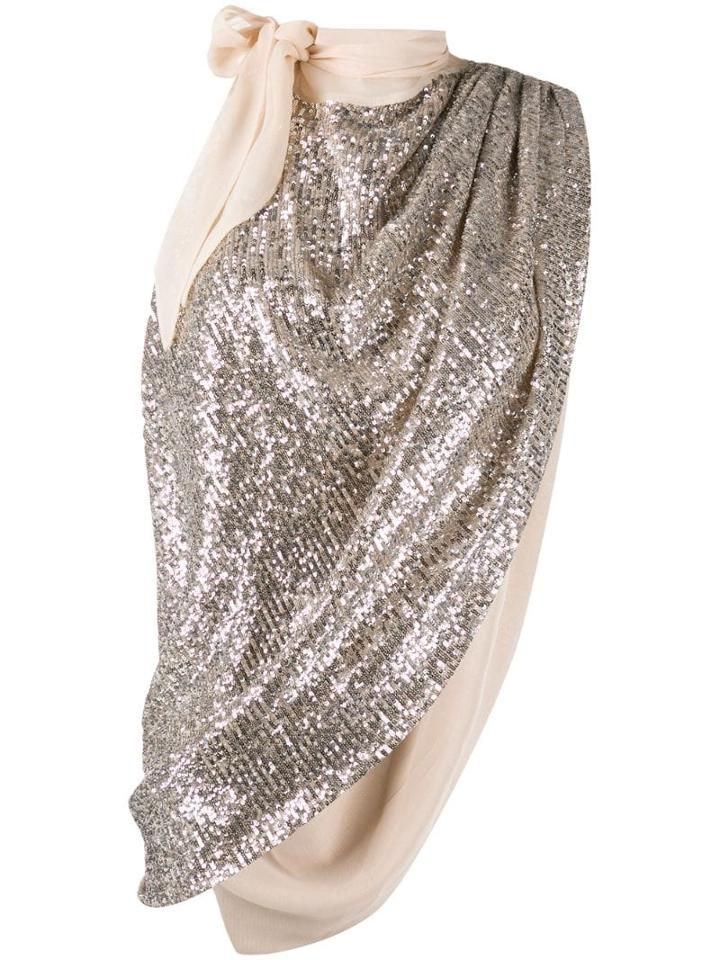 Magda Butrym Embellished Sleeveless Top - Silver