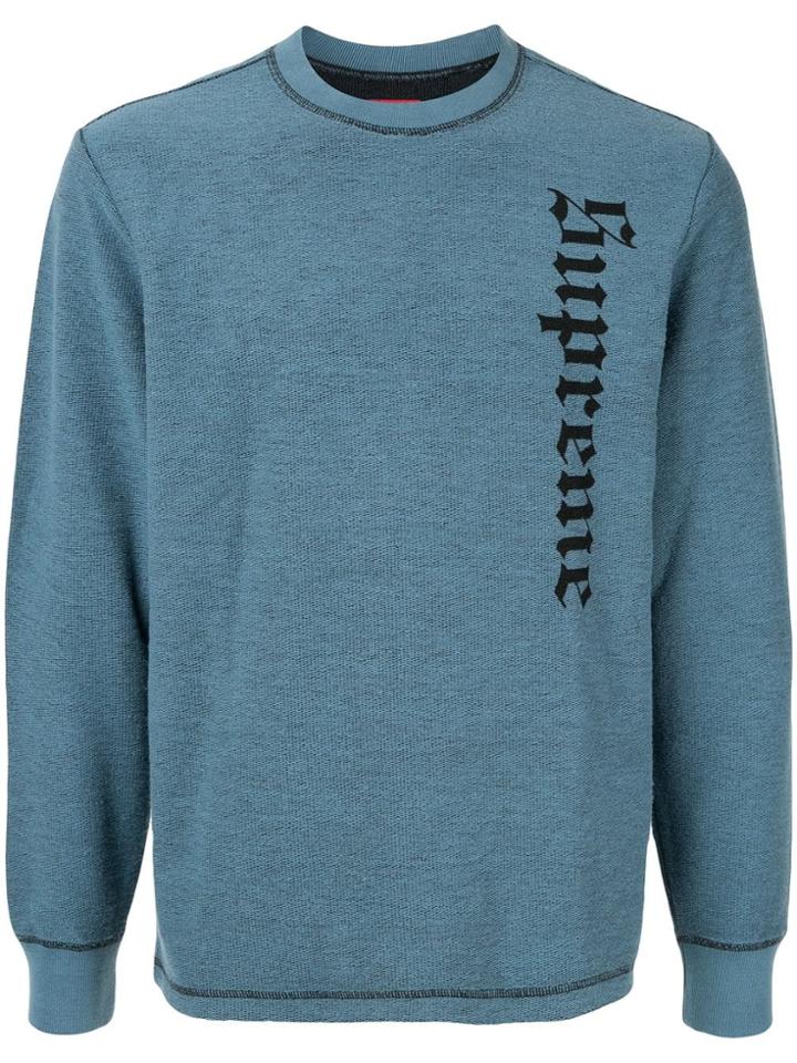 Supreme Reverse Terry Top - Blue