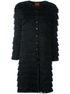 Missoni Metallic Fringed Mid-length Cardigan, Women's, Size: 40, Black, Polyester/cupro/viscose