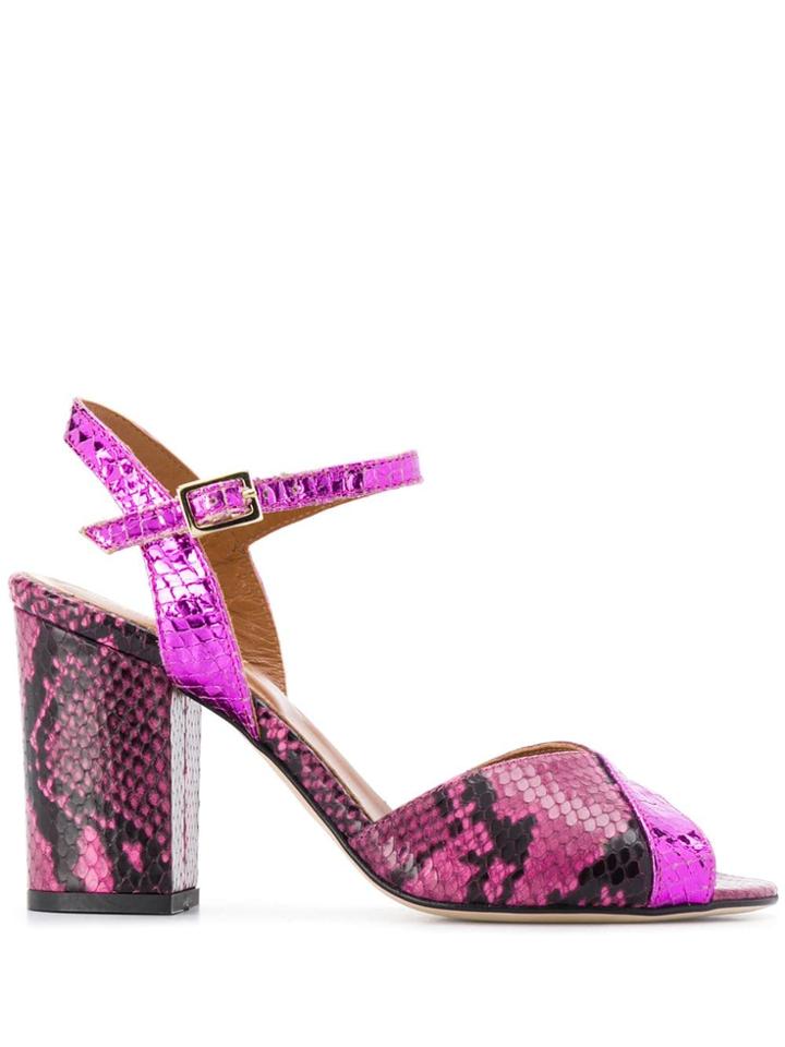 Paris Texas Ankle Strap Sandals - Pink