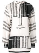 Self-portrait Checked Print Blouse - Pink & Purple