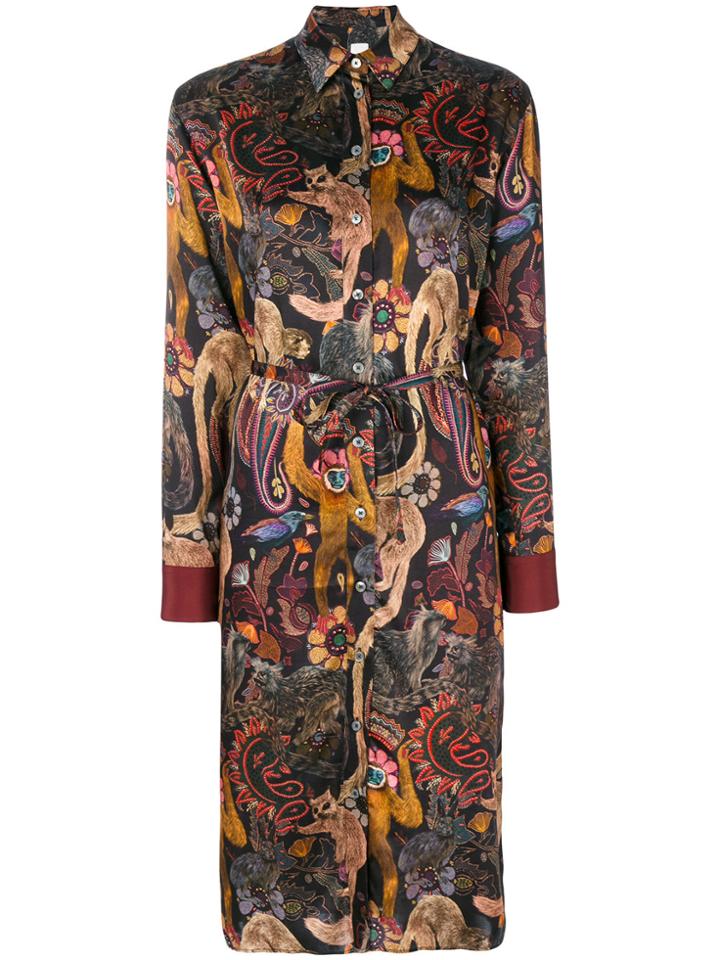 Paul Smith Monkey Print Dress - Black