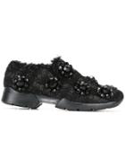 Simone Rocha Embellished Tweed Sneakers