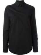 Chalayan Triangle Overlay Shirt, Women's, Size: 40, Black, Cotton