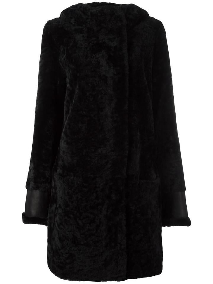 Sylvie Schimmel 'new Atlanta' Coat, Women's, Size: 38, Black, Lamb Skin