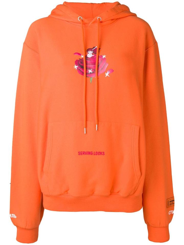 Heron Preston 'serving Looks' Sweater - Yellow & Orange