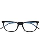 Saint Laurent Eyewear Rectangular Shaped Glasses - Black